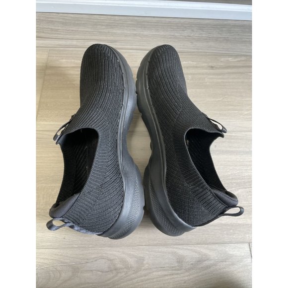 Women's Skechers Go Walk Black Sparkly hyper pillars Size 10 Slip-on’s Mint! - Picture 7 of 11